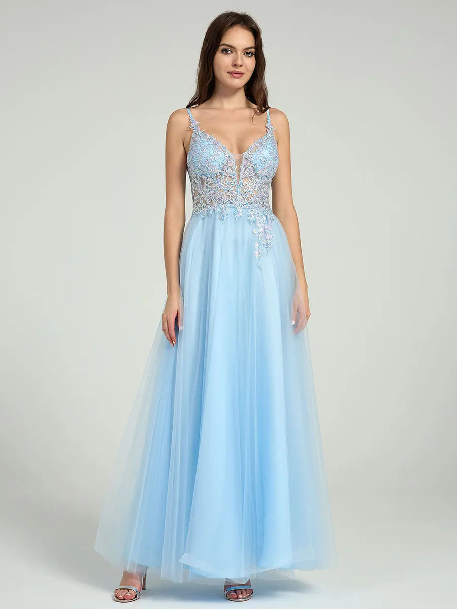 Sheer Embroidered Sequin Bodice A-Line Maxi Dress Sheer Embroidered Sequin Bodice A-Line Maxi Dress