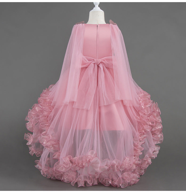 High Low Tulle A-Line Flower Girl Dress for Kids - Party & Special Occasion Gown