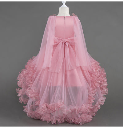 High Low Tulle A-Line Flower Girl Dress for Kids - Party & Special Occasion Gown