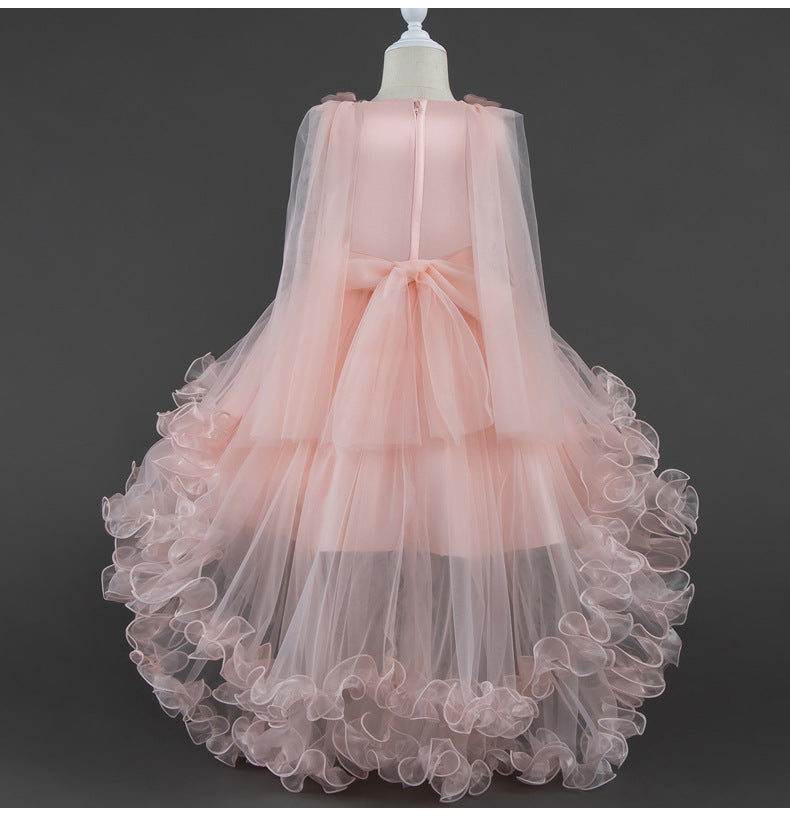 High Low Tulle A-Line Flower Girl Dress for Kids - Party & Special Occasion Gown