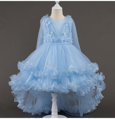 High Low Tulle A-Line Flower Girl Dress for Kids - Party & Special Occasion Gown