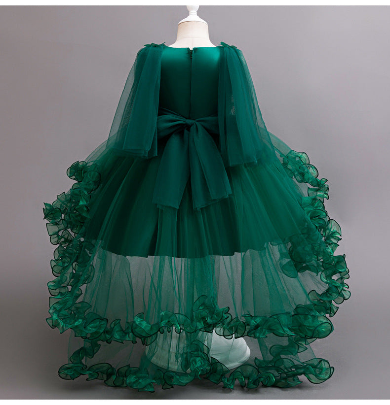 High Low Tulle A-Line Flower Girl Dress for Kids - Party & Special Occasion Gown