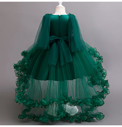 High Low Tulle A-Line Flower Girl Dress for Kids - Party & Special Occasion Gown