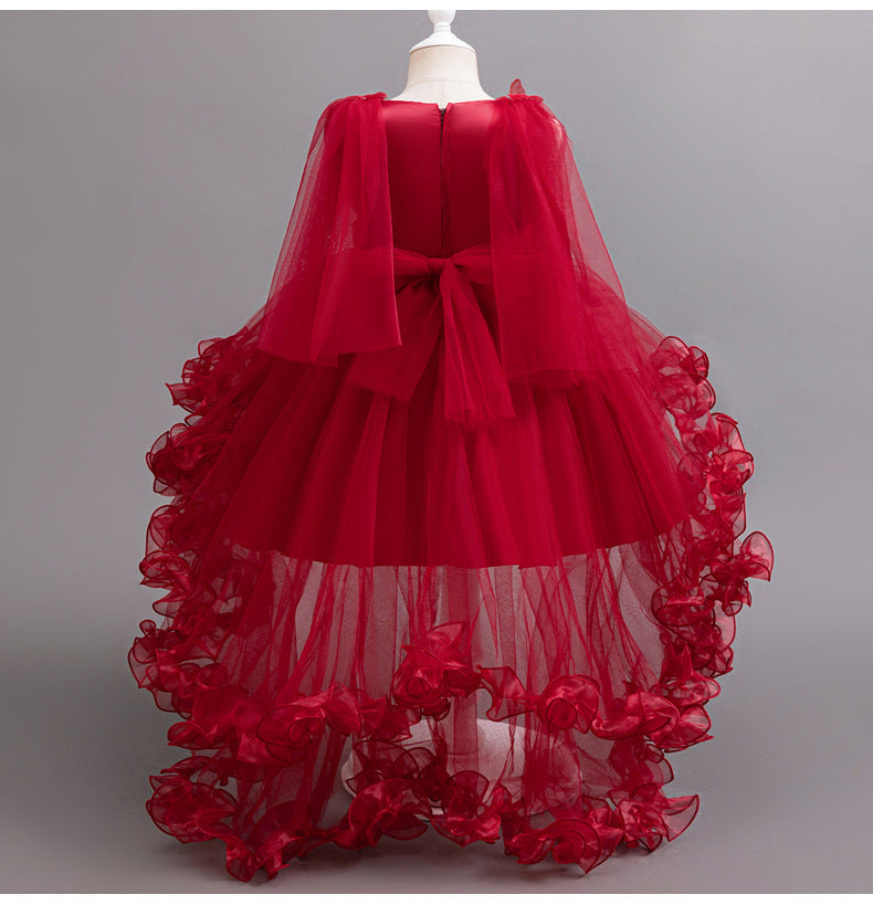 High Low Tulle A-Line Flower Girl Dress for Kids - Party & Special Occasion Gown