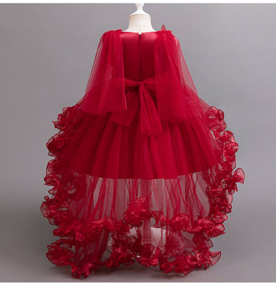 High Low Tulle A-Line Flower Girl Dress for Kids - Party & Special Occasion Gown