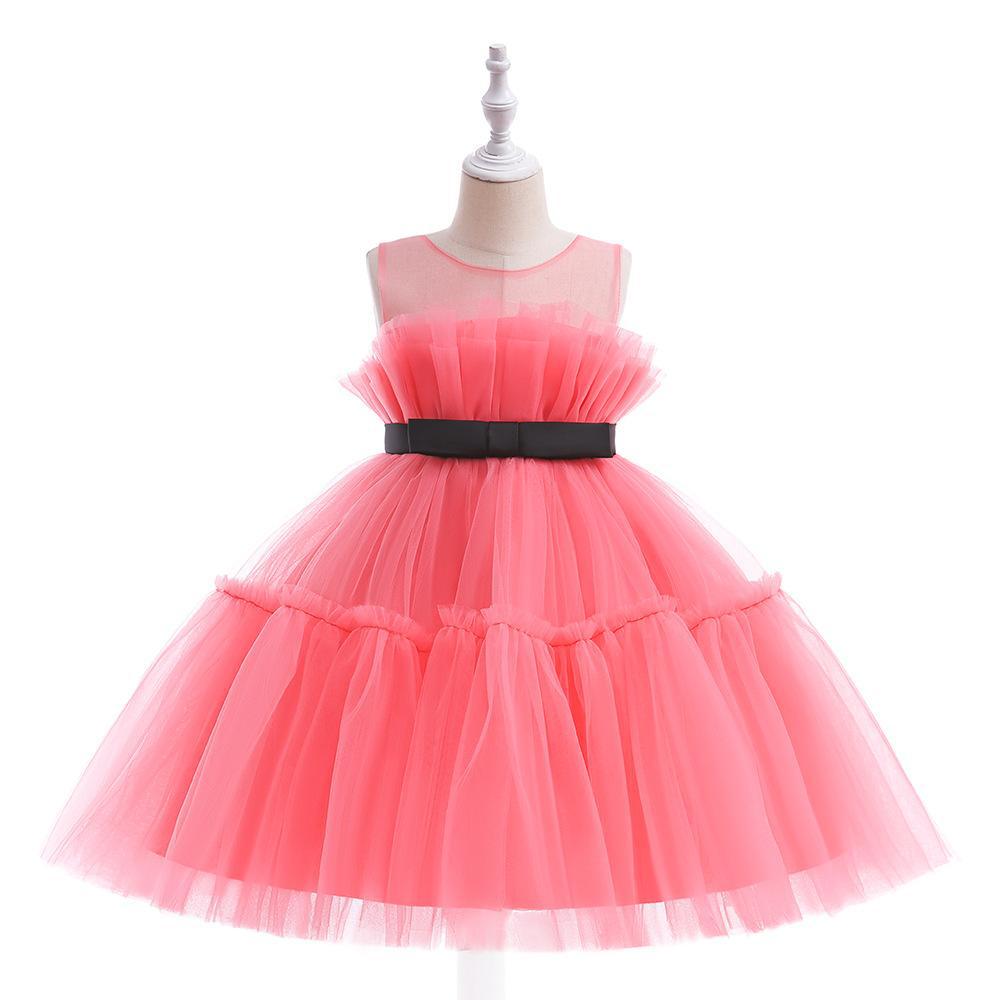 Tea Length A-Line Tulle Dress for Girls – Sweetheart Neckline Party Dress