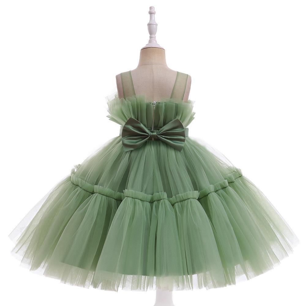 Tea Length A-Line Tulle Dress for Girls – Sweetheart Neckline Party Dress