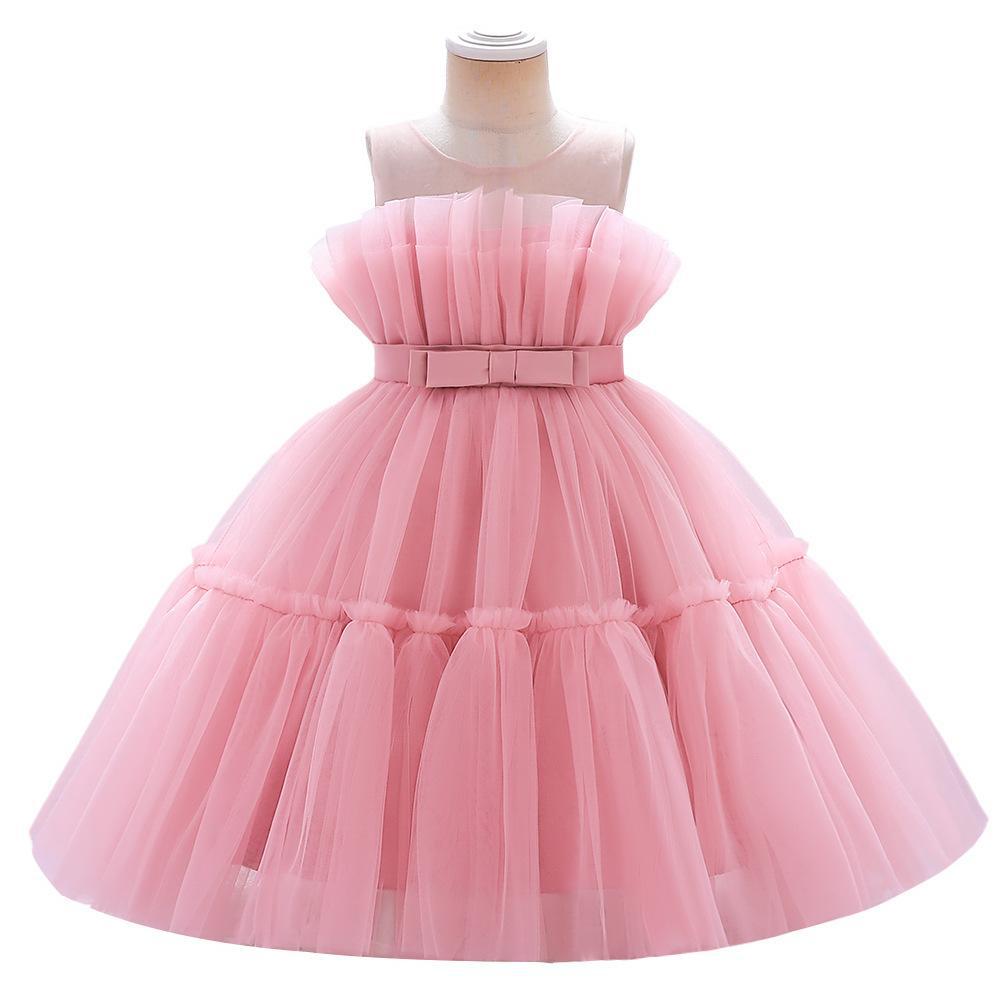 Tea Length A-Line Tulle Dress for Girls – Sweetheart Neckline Party Dress