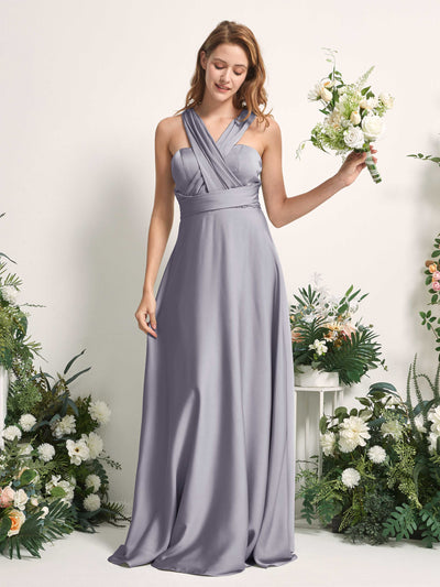 Carlyna Mirabelle Convertible Purple Haze Satin Bridesmaid Dress Maxi Sleeveless Sweetheart Dress Side View 2 #color_purple-haze