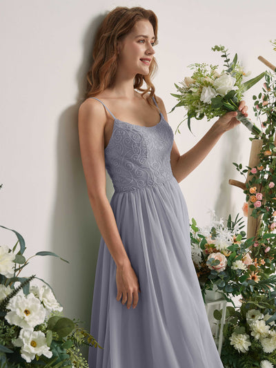 Carlyna Verna A-Line Dusty Lavender Beaded Bridesmaid Dress Maxi Sleeveless Sweetheart Dress Side View 2 #color_dusty-lavender