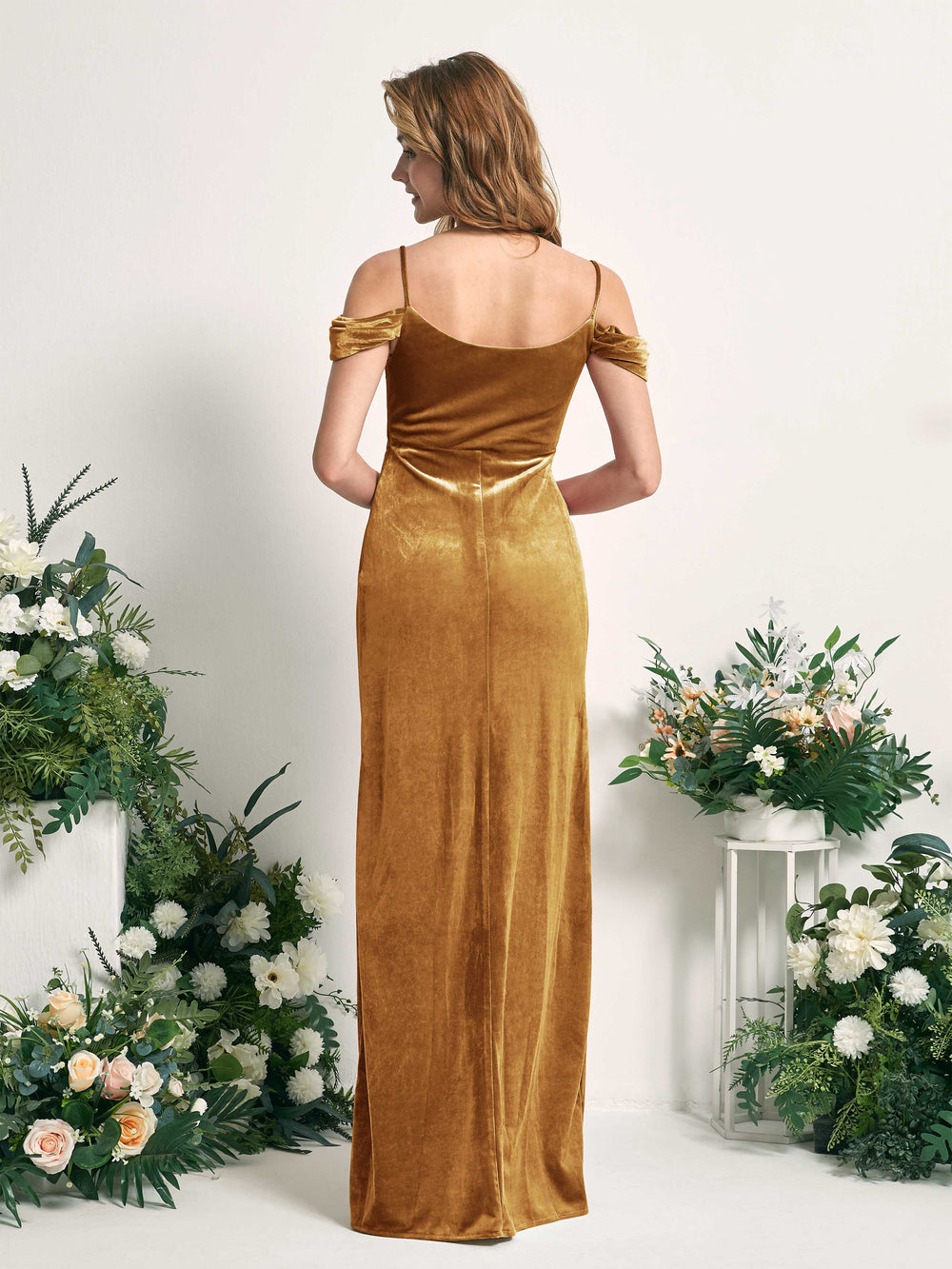 Burnished Gold Bridesmaid Dresses | Carlyna