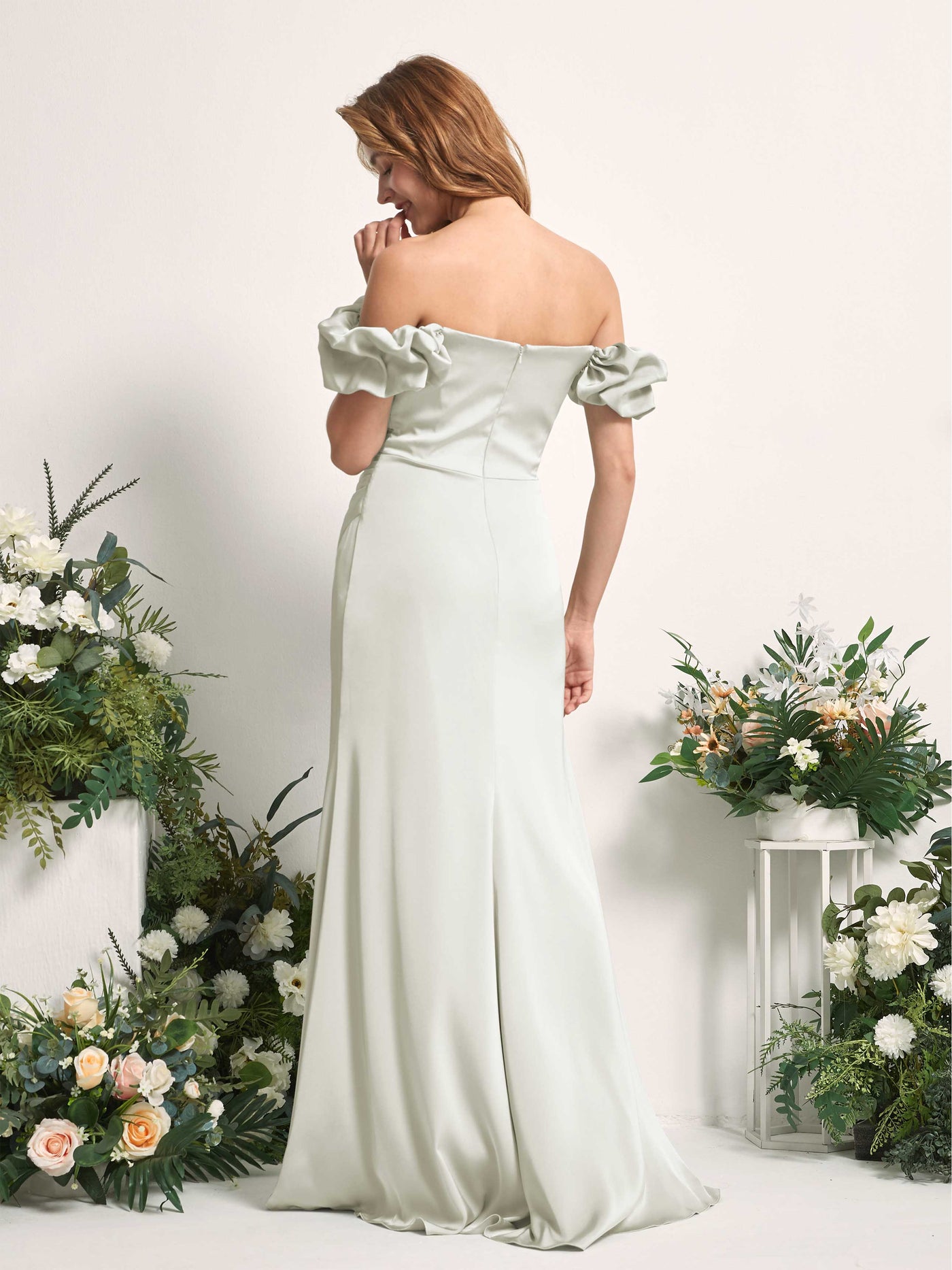 satin ivory bridesmaid dresses Ivory Satin Bridesmaid Dresses | Elegant & Luxurious Styles