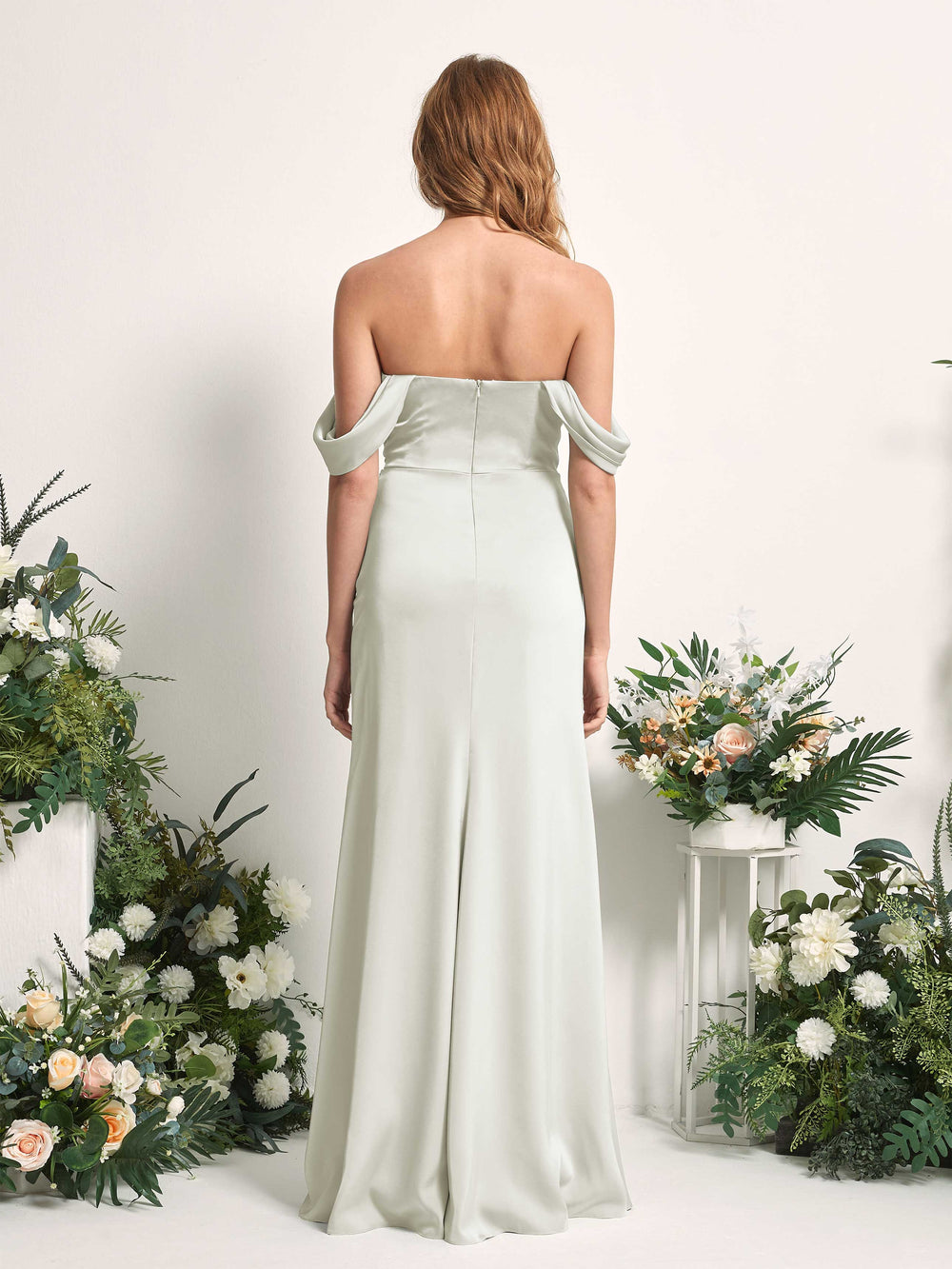 ivory drop waist dress DROP-WAIST STRAPLESS TWILL DRESS main image 0