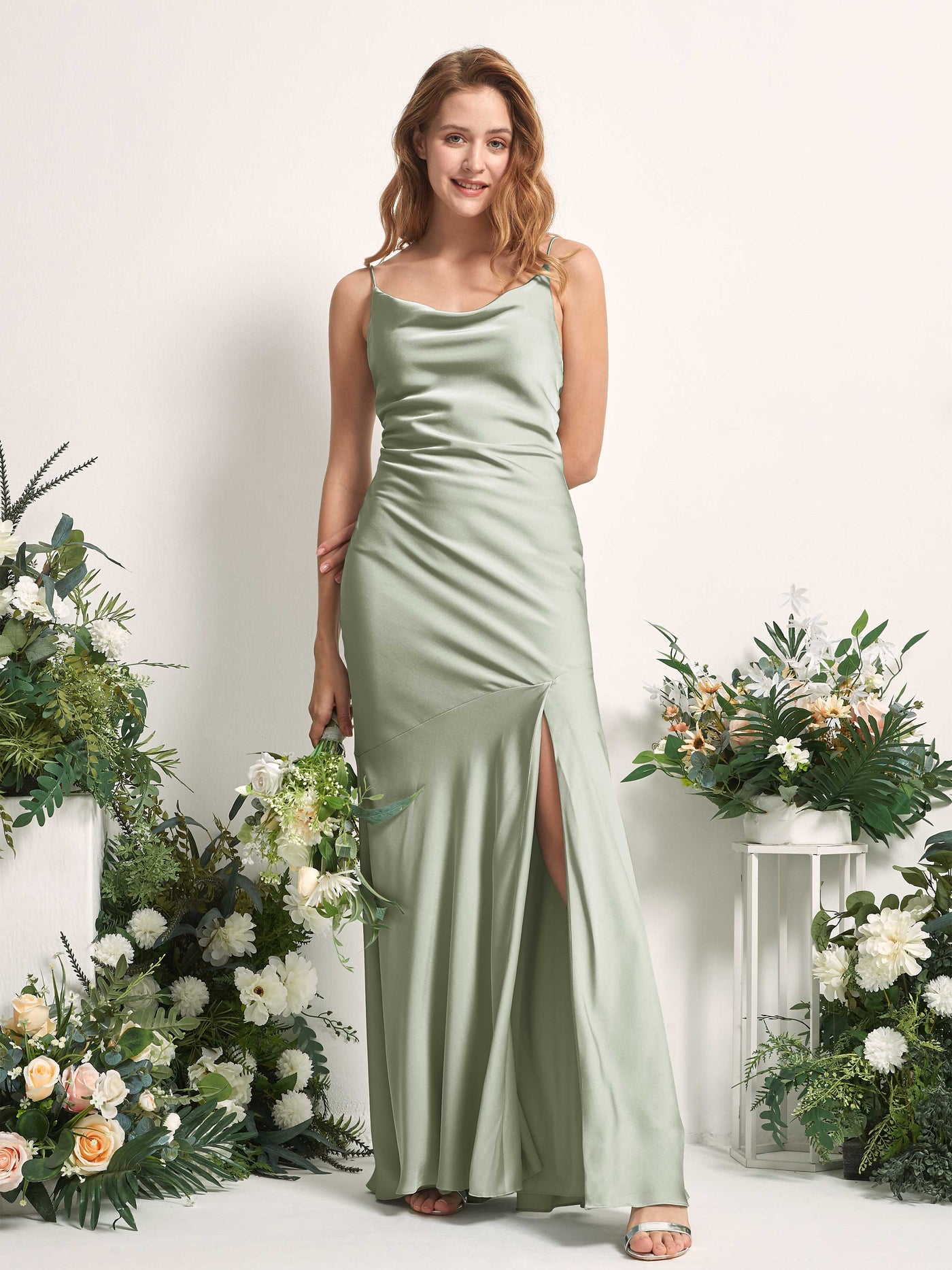 olive green mermaid dress Gold Lace Olive Green Mermaid Long Train Prom Dress