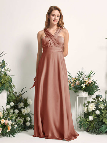 Raw Sienna Convertible Satin Bridesmaid Dresses | Sizes 0-32 | Carlyna Raw Sienna Convertible Satin Bridesmaid Dresses | Sizes 0-32 | Carlyna