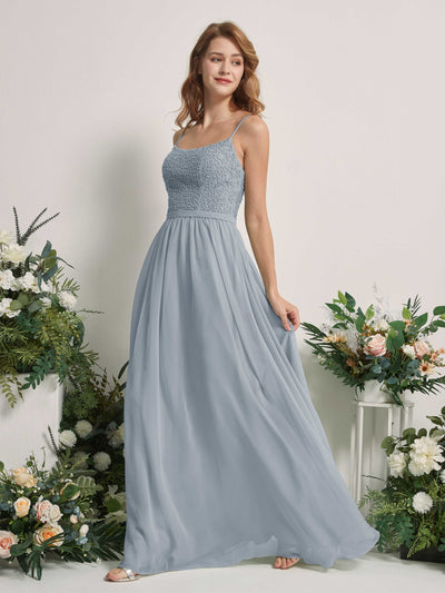 Carlyna Ursula A-Line Dusty Blue-Upgrade Beaded Bridesmaid Dress Maxi Sleeveless Sweetheart Dress Side View 2 #color_dusty-blue-upgrade