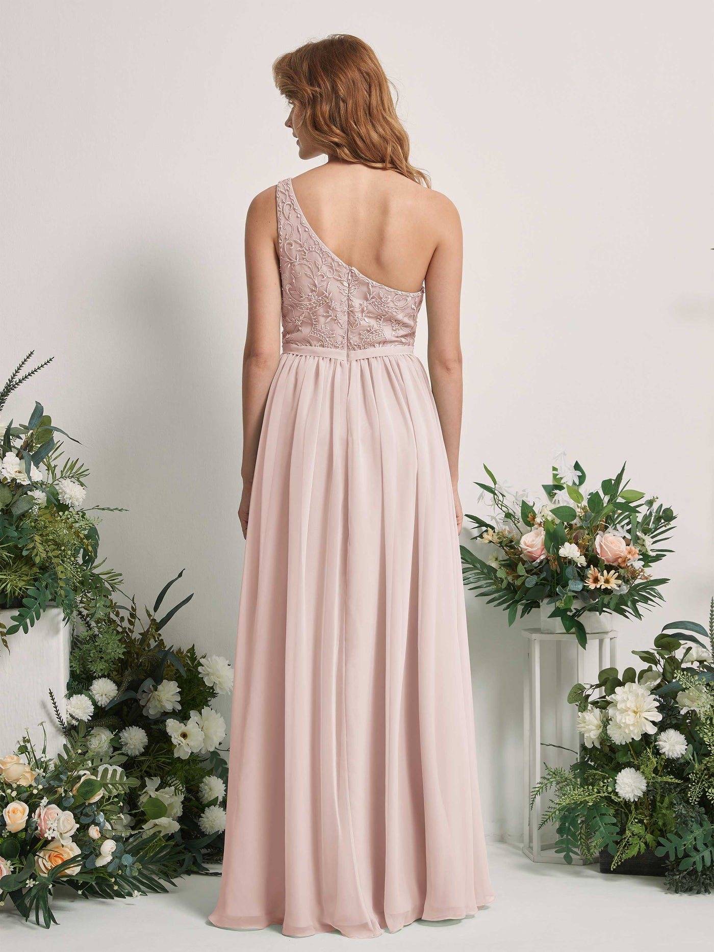 Biscotti Bridesmaid Dresses A-line Open back One Shoulder Sleeveless Dresses (83220535)#color_biscotti
