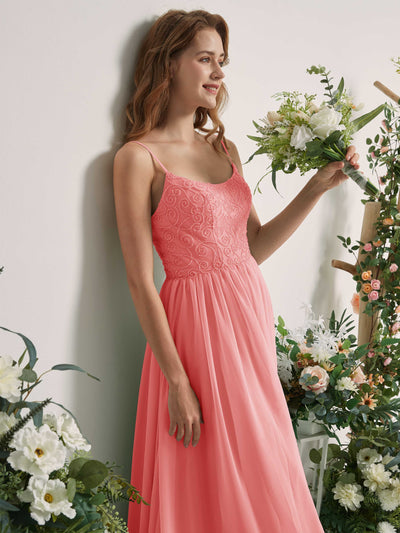 Carlyna Verna A-Line Ballet Pink Beaded Bridesmaid Dress Maxi Sleeveless Sweetheart Dress Side View 2 #color_ballet-pink
