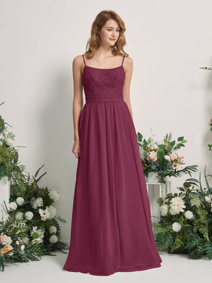 Chianti Bridesmaid Dresses A-line Open back Spaghetti-straps Sleeveless Dresses (83220134)