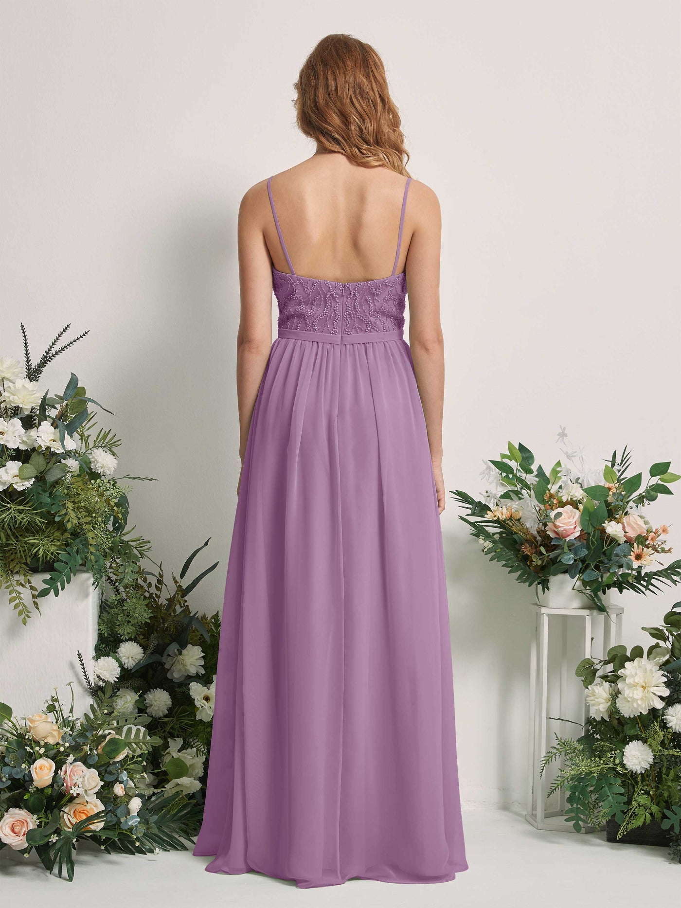 Orchid Mist Bridesmaid Dresses A-line Spaghetti-straps Sleeveless Chiffon Dresses (81226521)#color_orchid-mist