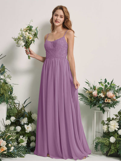Carlyna Verna A-Line Orchid Mist Beaded Bridesmaid Dress Maxi Sleeveless Sweetheart Dress Front View #color_orchid-mist