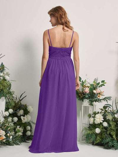 Carlyna Ursula A-Line Regency Beaded Bridesmaid Dress Maxi Sleeveless Sweetheart Dress Back View #color_regency