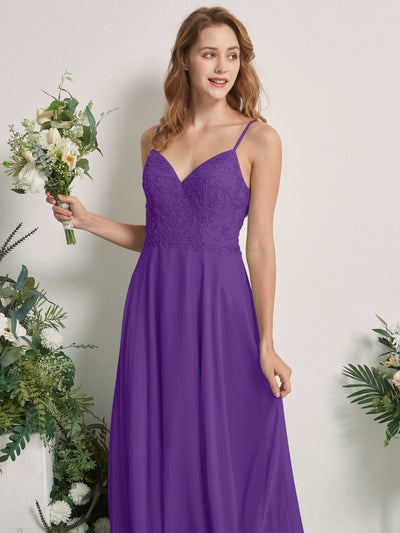 Carlyna Gail A-Line Regency Beaded Bridesmaid Dress Maxi Sleeveless V-Neck Dress Side View 2 #color_regency