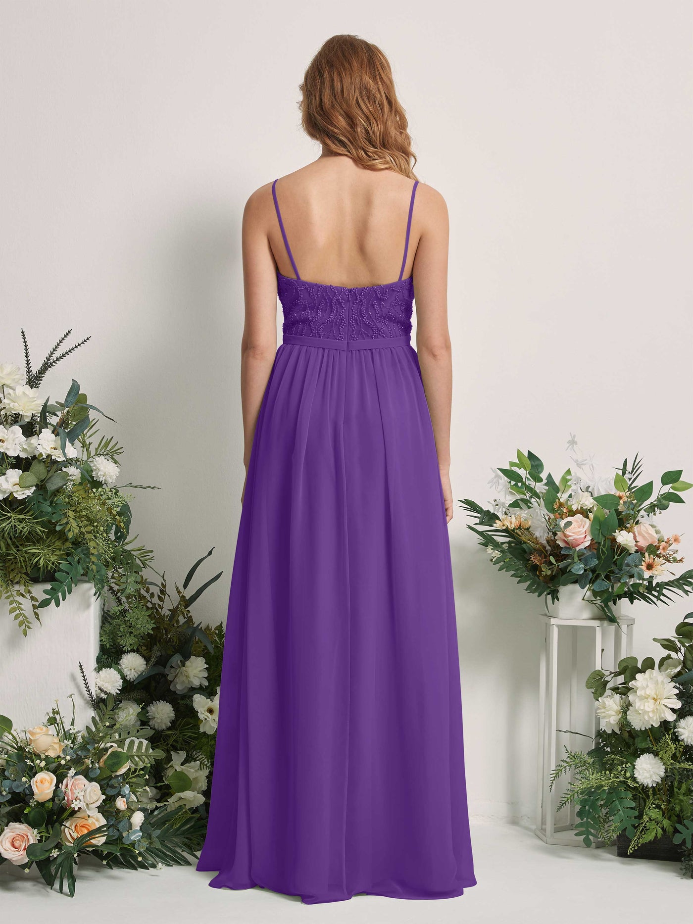 Regency Bridesmaid Dresses A-line Spaghetti-straps Sleeveless Chiffon Dresses (81226528)#color_regency