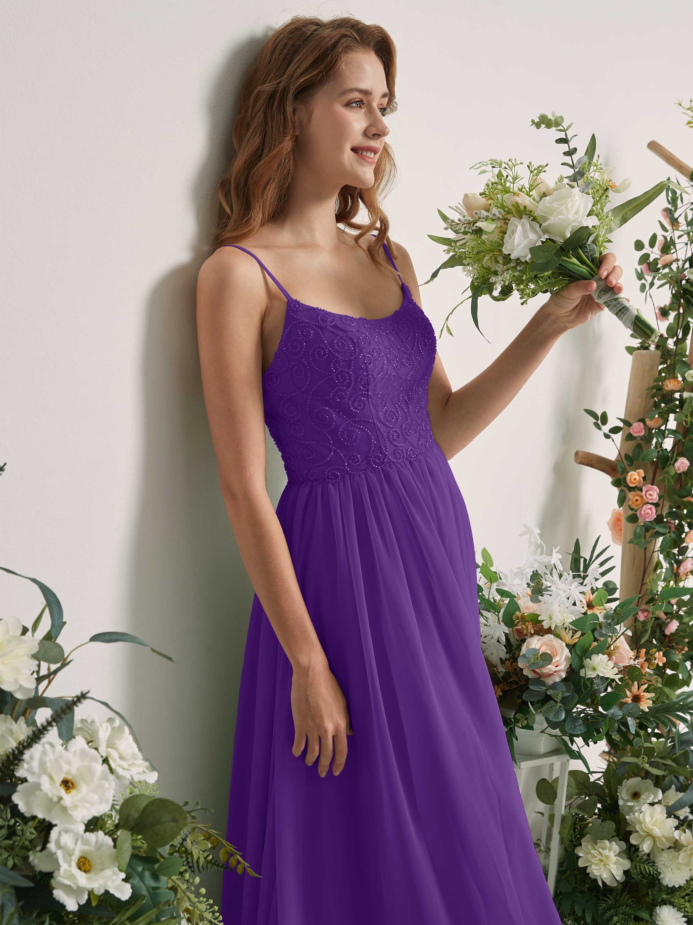 Regency Bridesmaid Dresses A-line Spaghetti-straps Sleeveless Chiffon Dresses (83221228)#color_regency