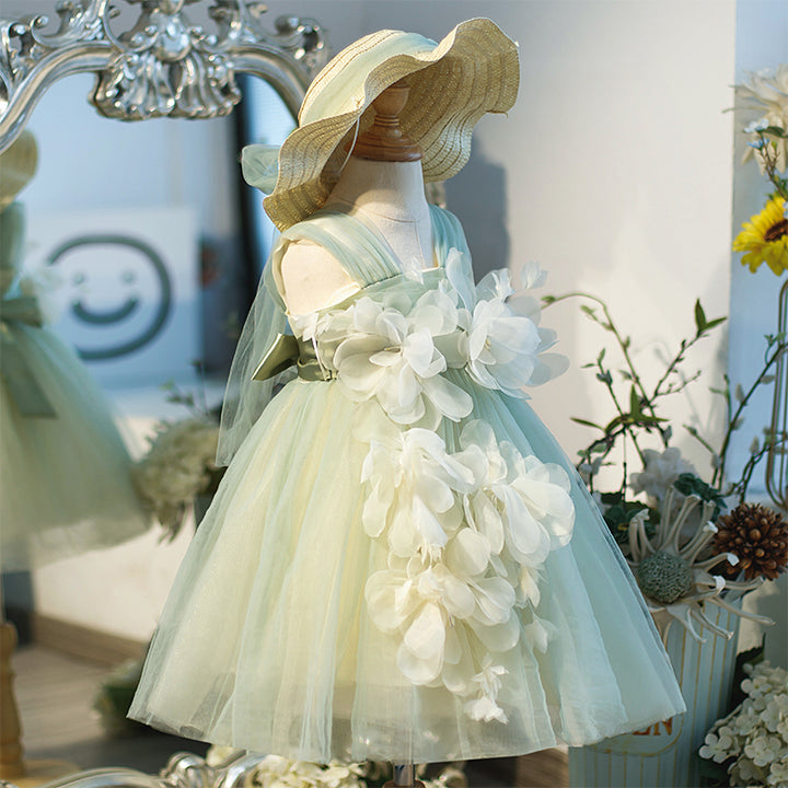 white and burgundy flower girl dress MB_152WBUR - Flower Girl Dress Style 152 - White Dress with Burgundy Sash and Petals - Sizes 7-16 - Flower Girl Dresses