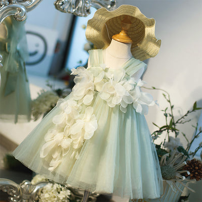 Carlyna Carlyna Carlyna Carlyna Carlyna Floral Applique Puffy Tulle Flower Girl Dress