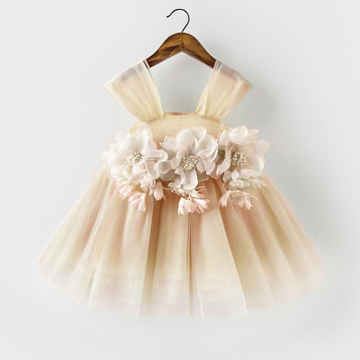 Green Tulle Flower Girl Dress for Birthdays, Parties & Weddings – Tea Length, A-Line