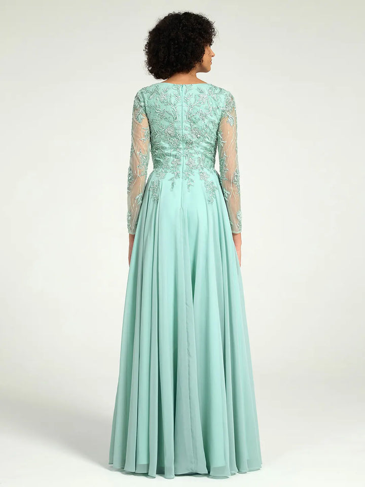 mint green lace maxi dress Rhema Mint Green Tiered Maxi Dress with Lace Trim, M / Green