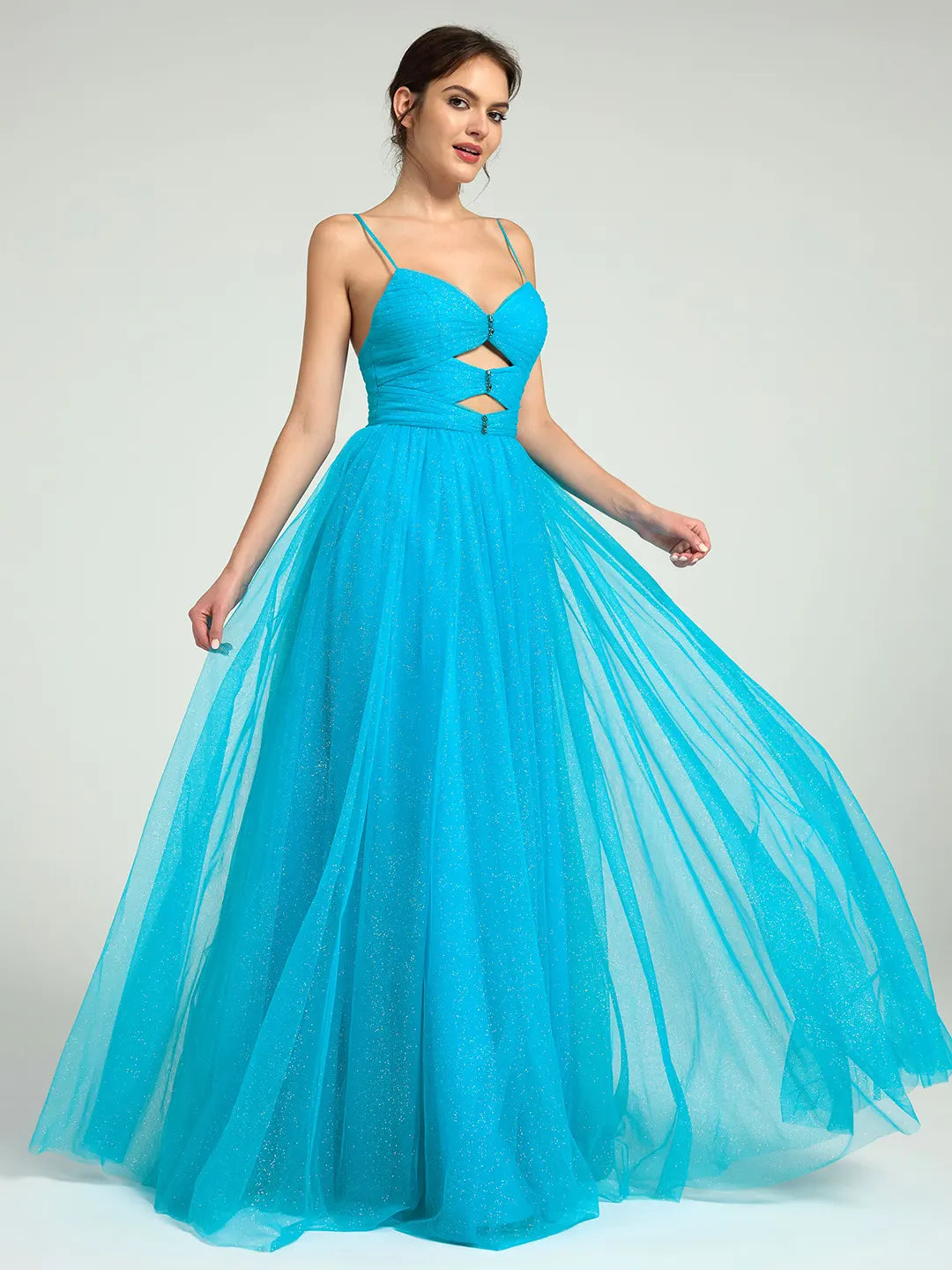 maxi dress with tulle Vestido Maxi de Tul Camilla - Negro