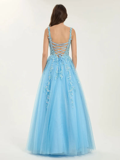 Carlyna Carlyna Carlyna Carlyna Carlyna Carlyna A-Line Ball Gown with Sweetheart Neckline and Sequin Floral Embellishments