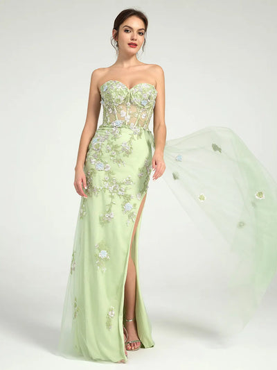 Carlyna Carlyna Carlyna Sparkling Mermaid Prom Dress with Open Back