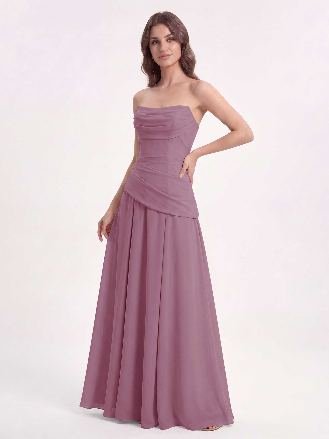 corset bridesmaid dresses Dove Chiffon Sweetheart Dress A-Line Floor-Length Wedding Rehearsal The fabric is comfortable Black + Blue 1920s Size:32 (ADD +$20)