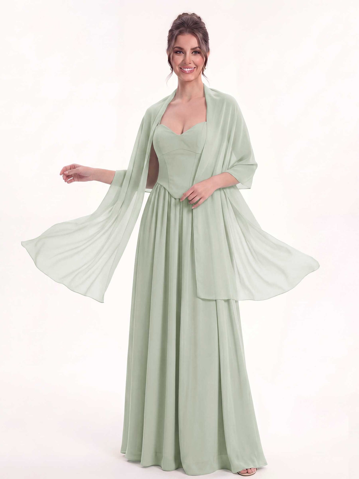 bridesmaid dress with shawl Amsale Bridesmaid P363M Shawl Navy