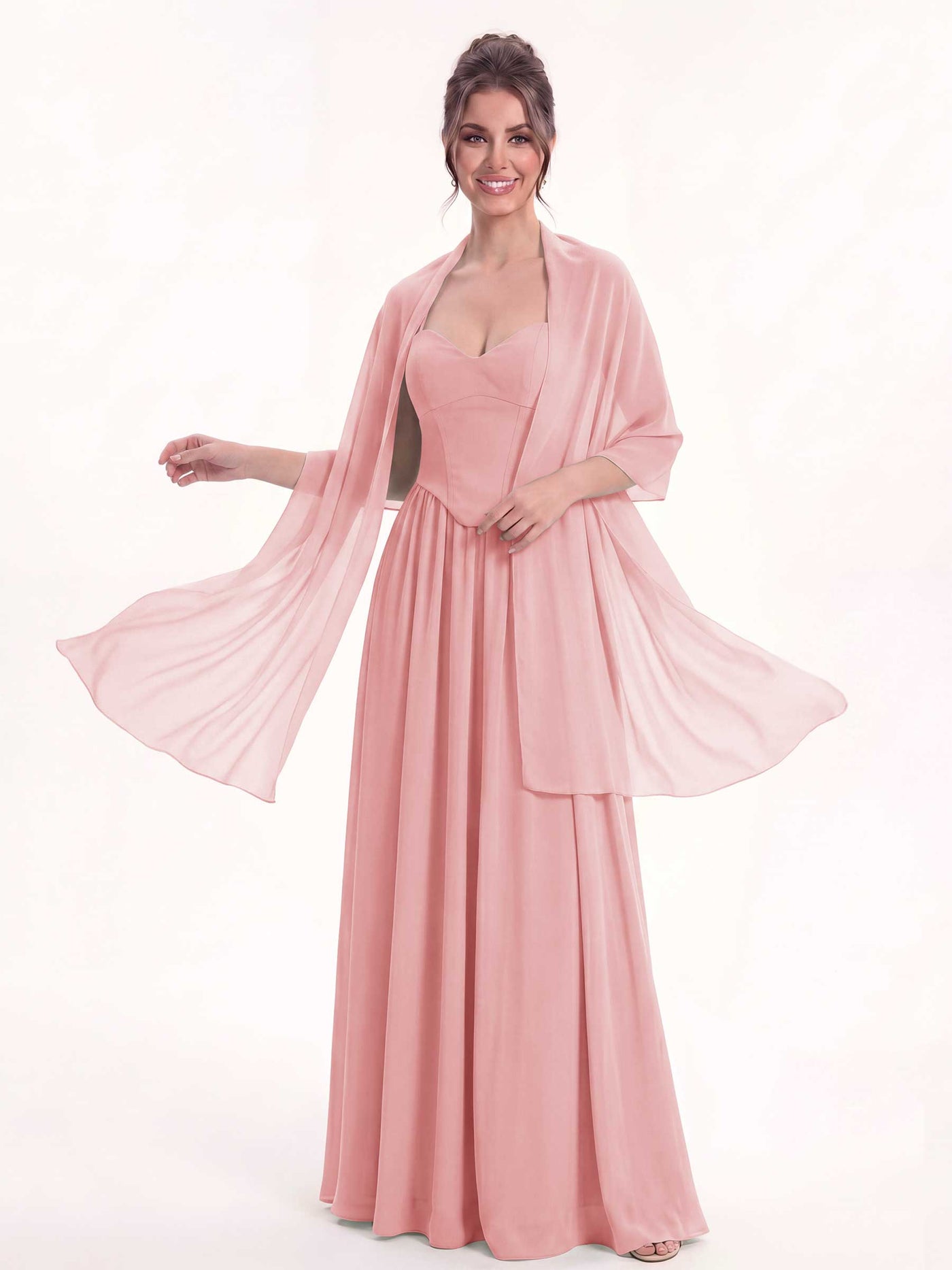 shawl bridesmaid dress Royal Blue Chiffon A-Line Floor-Length Suki 9 Drawer Dresser Genuine Issue quality Chiffon Size:9.5 US