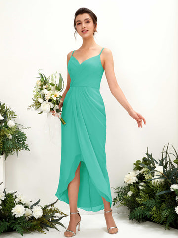 tiffany blue chiffon bridesmaid dresses Tiffany Blue & Aqua Bridesmaid Dress