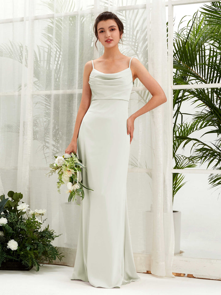 Carlyna Ivory Satin Bridesmaid Dress Empire Maxi Sleeveless Cowl Neck, Sweetheart, Spaghetti Strap Dress Carlyna Ivory Satin Bridesmaid Dress Empire Maxi Sleeveless Cowl Neck, Sweetheart, Spaghetti Strap Dress
