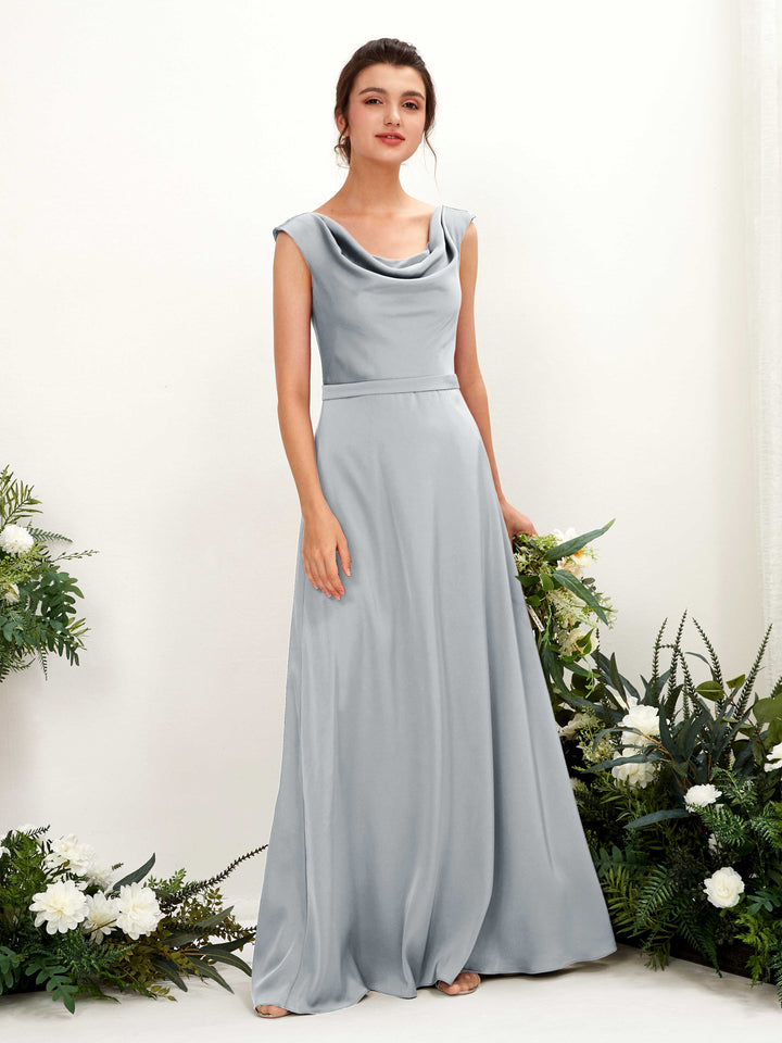 a line scoop neck bridesmaid dress A-Line Princess Scoop Neck Knee-Length Chiffon Bridesmaid Dress With L