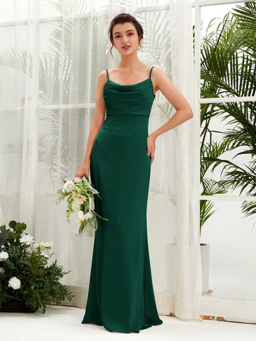 Hunter Green Satin Bridesmaid Dresses | Elegant & Customizable Gowns - Carlyna Hunter Green Satin Bridesmaid Dresses | Elegant & Customizable Gowns - Carlyna