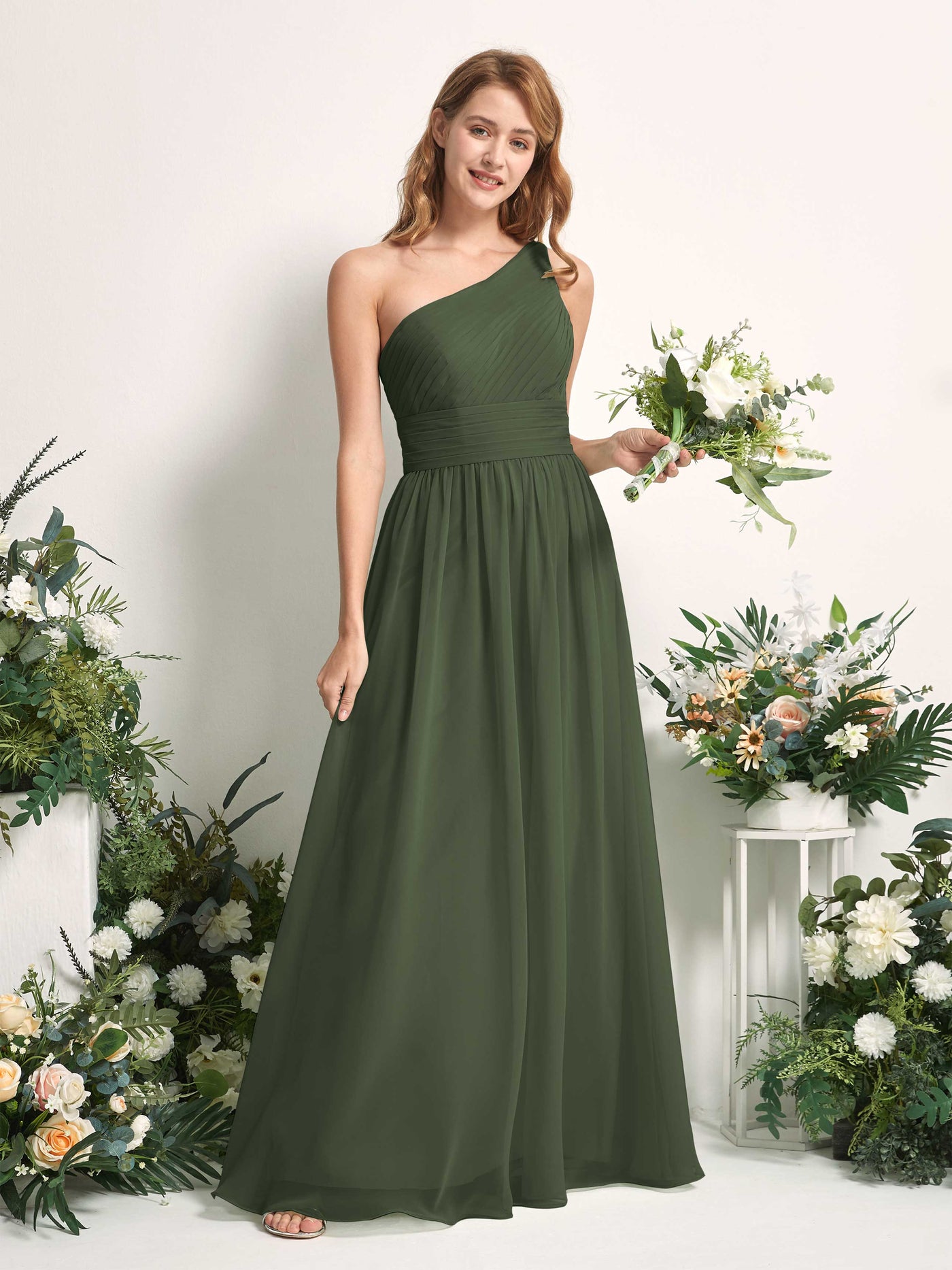 Dove Chiffon Bridesmaid Dress A-Line Floor-Length | Carlyna Dove Chiffon Bridesmaid Dress A-Line Floor-Length | Carlyna