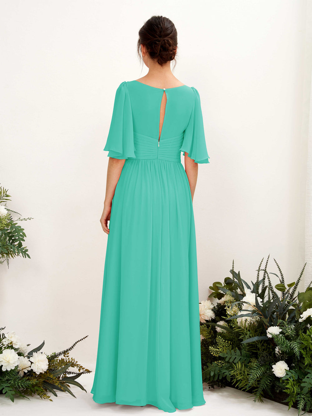 sequin maternity bridesmaid dresses Black Lace Tiffany Blue Tulle Beading Halter Homecoming Dresses,HD0026 –  AlineBridal main image 1