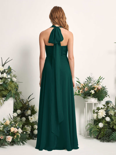 Carlyna Carolyn Convertible Dark Emerald Bridesmaid Dress Maxi Sleeveless Sweetheart Dress Side View 2 #color_dark-emerald