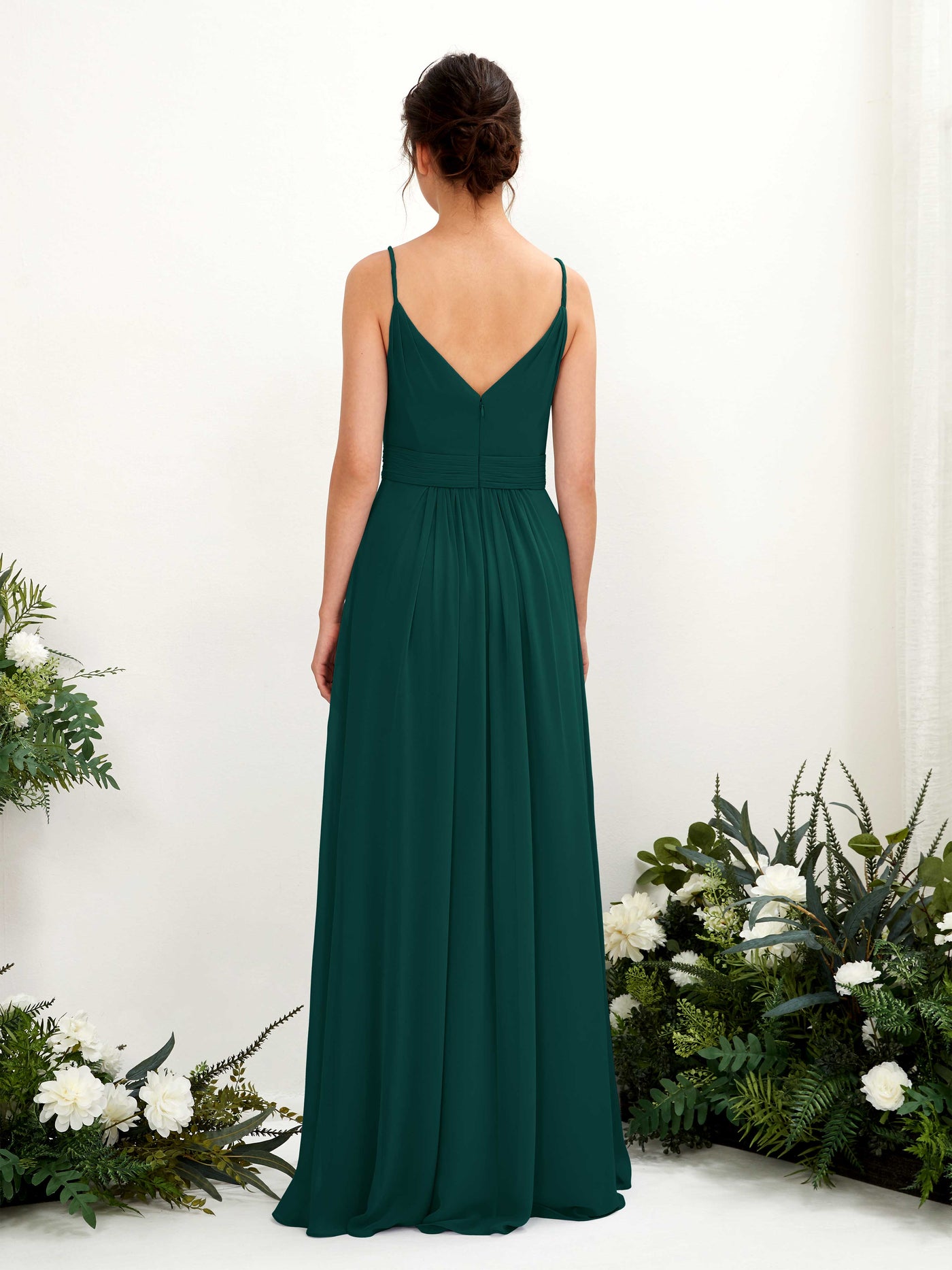 Mint Green Chiffon Bridesmaid Dress A-Line Maxi V-Neck | Carlyna Mint Green Chiffon Bridesmaid Dress A-Line Maxi V-Neck | Carlyna