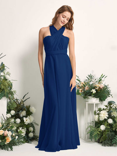Carlyna Carolyn Convertible Royal Blue Bridesmaid Dress Maxi Sleeveless Sweetheart Dress Side View 5 #color_royal-blue