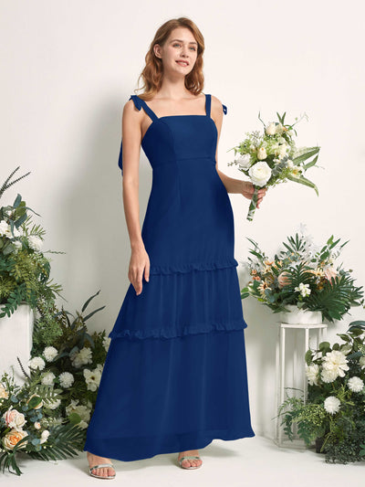 Carlyna Kaiya A-Line Royal Blue Bridesmaid Dress Maxi Sleeveless Straight Dress Front View #color_royal-blue