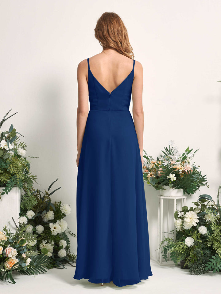 carlyna bridesmaid dresses White Chiffon Bridesmaid Dress Sheath Floor-Length